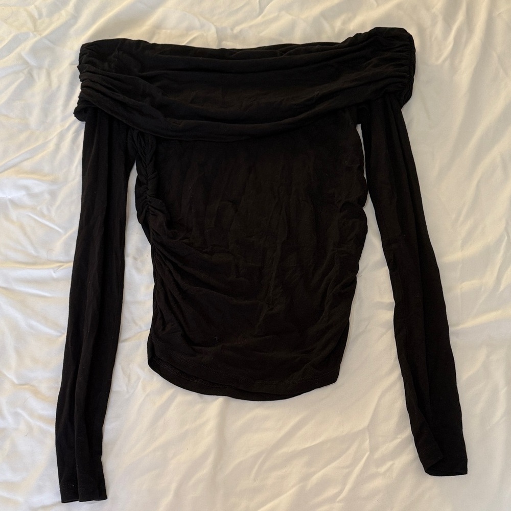 Mango Off-Shoulder Long Sleeve top
